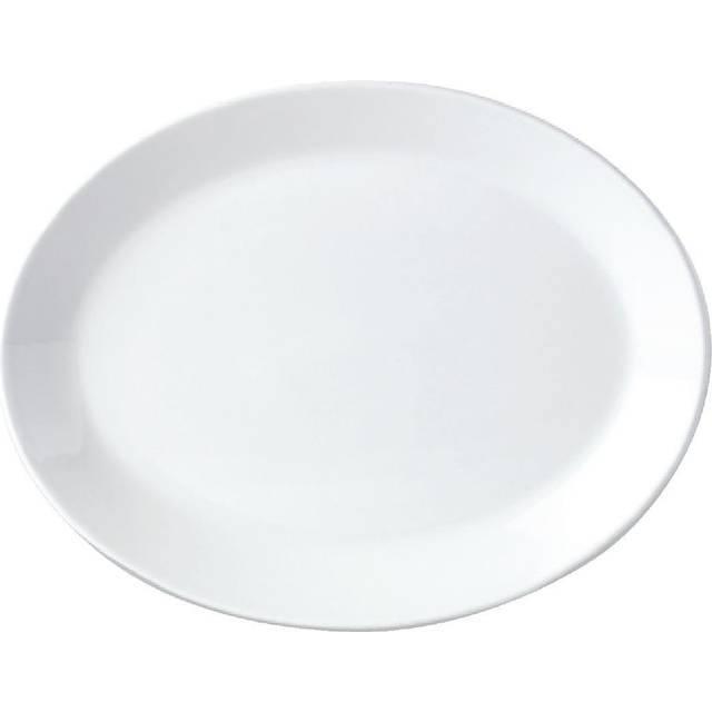 Steelite Simplicity White Oval Coupe Dishes 305mm (Pack of 12)