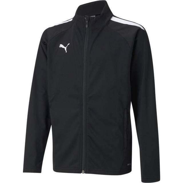 Puma Childrens Unisex teamLIGA Training Youth Football Jacket - Black - Size 9-10Y