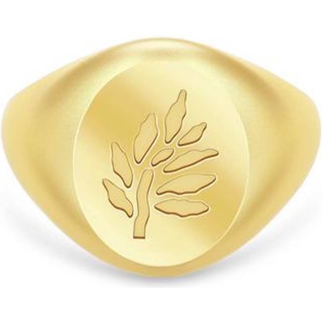 Julie Sandlau, Accessoarer, Dam, 54 MM, Livets Träd Sigillring - yellow (54 MM)