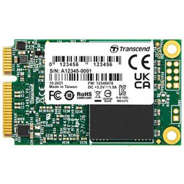 Transcend MSA372M 16 GB SSD-hårddisk mSATA SATA III Industrial TS16GMSA372M