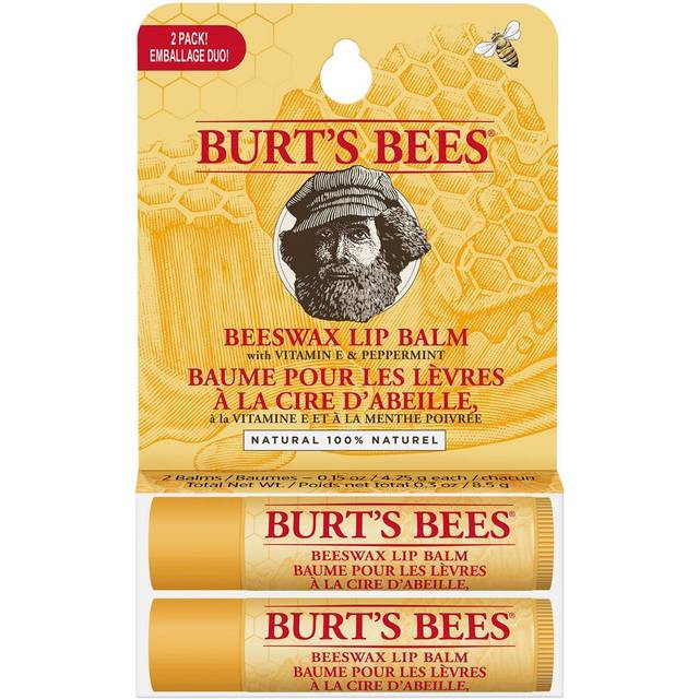 Burts Bees Uni Beeswaz Lip Balm Tube Blister Twin Pack (4,25x2g)