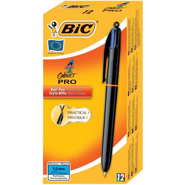 BIC 902129 Medium Black,Blue,Green,Red 12pc(s) ballpoint pen