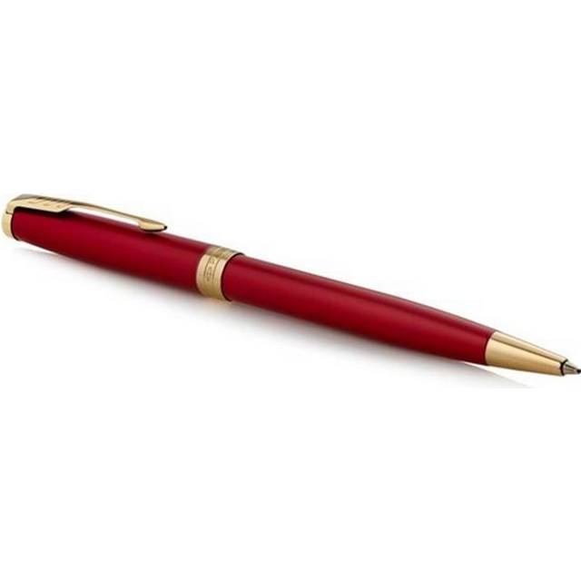 Parker Sonnet Red Lacquer Gold Tip Ball Pen, none