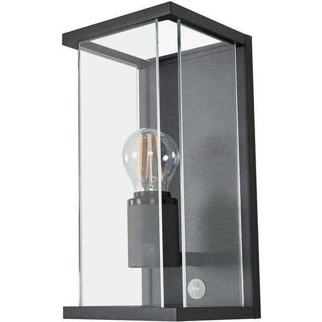 Lucande - Annalea Outdoor Wall Lamp IP54 w/Sensor Dark Grey