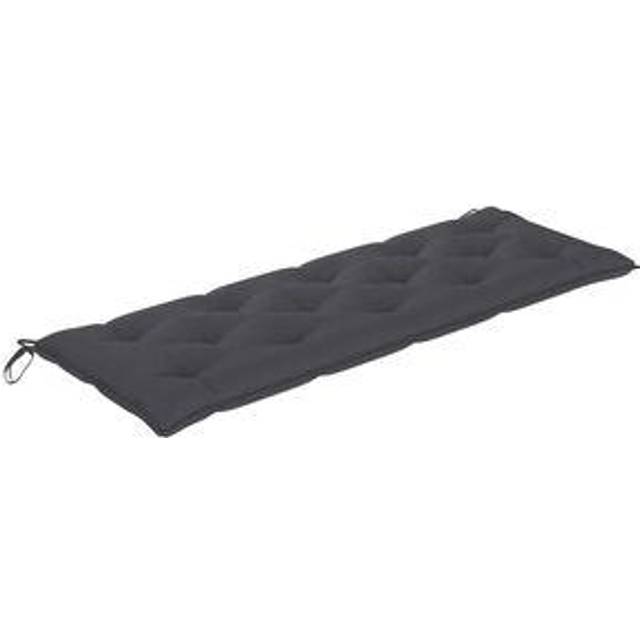 vidaXL Bänkdyna för trädgården antracit 150x50x7 cm oxfordtyg