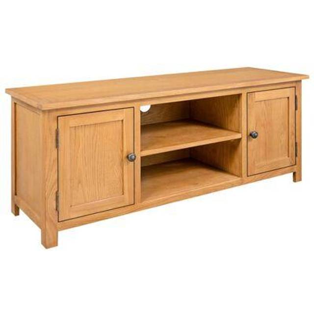 vidaXL Solid Oak Wood TV Cabinet Living Room TV Stands Units Side Cabinet