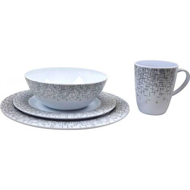 Vango Alfresco 8pc Dining Set: Deep Grey Colour: Deep Grey