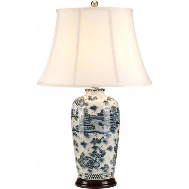 Elstead BLUE TRAD WP/TL Blue Traditional 1 Light Table Lamp Blue