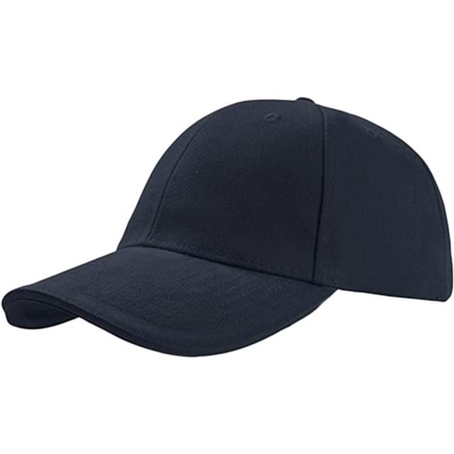 (One Size, Navy/Navy) Atlantis Liberty Sandwich Heavy Brush Cotton 6 Panel Cap