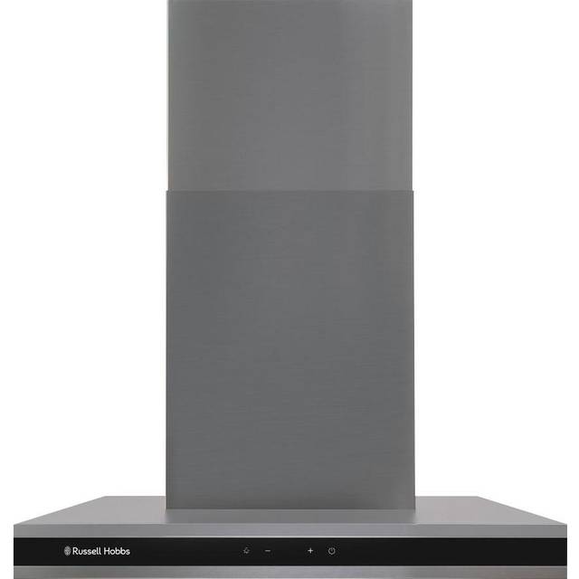 Russell Hobbs RHGCH603DS Midnight Collection 60cm T-Shaped Chimney Cooker Hood - Silver - 83 x 60 x 50cm