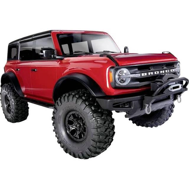Traxxas - TRX-4 2021 Ford Bronco 1:10 4X4 Electric Scale & Trail Crawler  RED (+ TQi  XL-5 HV  Titan 550) TRX92076-4-RED