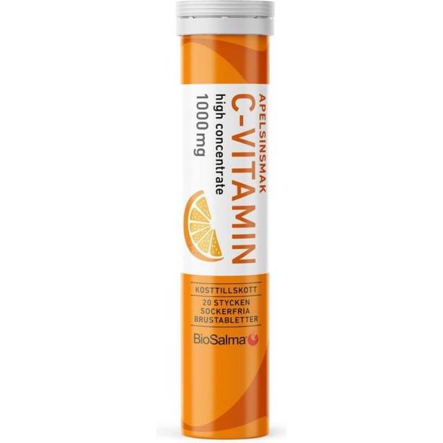 BioSalma C-vitamin 1000 mg Apelsin 20 brustabletter - Multi