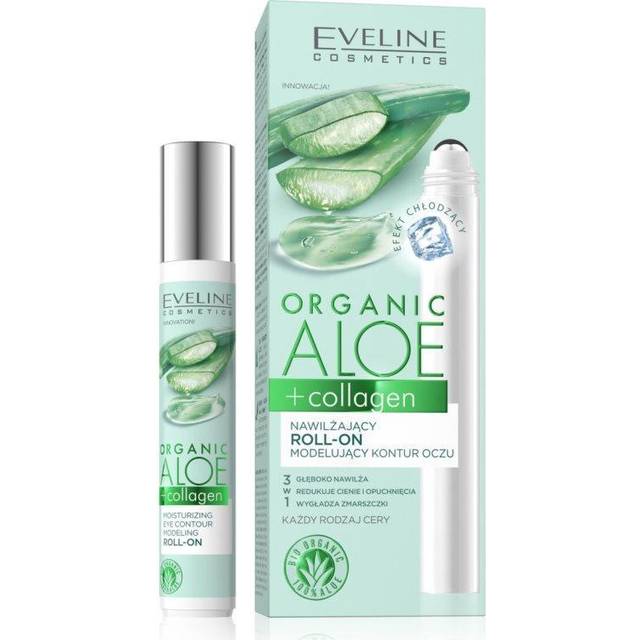 Eveline Cosmetics Organic Aloe & Collagen Moisturizing Roll On Eye Contour Modeling 15ml