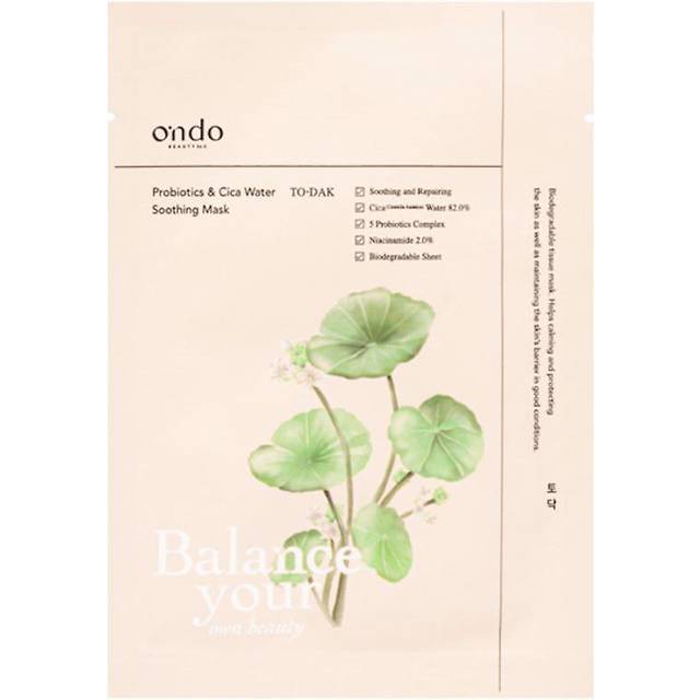 Ondo Beauty 36.5 Beroligende maske Ondo Beauty 36.5 Probiotics & Cica Water Gendannende 25ml