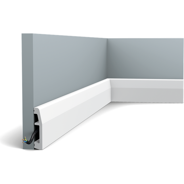 Orac Decor SX125 AXXENT Skirting Panel Moulding Cable protection | 2 m