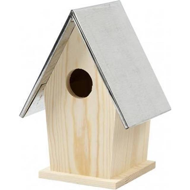 Creativ Company Mejsekasse med zinktag, str. 13,5x11x19 cm, hulstr. 32 mm, fyr, 1stk