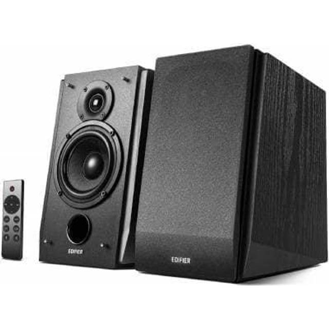 Edifier R1855DB aktiva bokhyllhögtalare med Bluetooth och optisk ingång – 2.0 studio monitor högtalare – inbyggd förstärkare med subwoofer-linje out