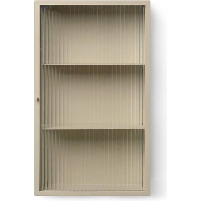 Ferm Living - Haze Wall Carbinet - Reeded Glass - Skåp - Black - W35 x H60 x D15 cm