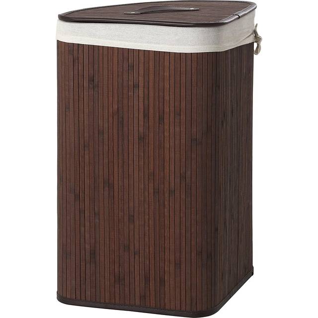 Premier Housewares Kankyo Dark Brown Corner Laundry Hamper