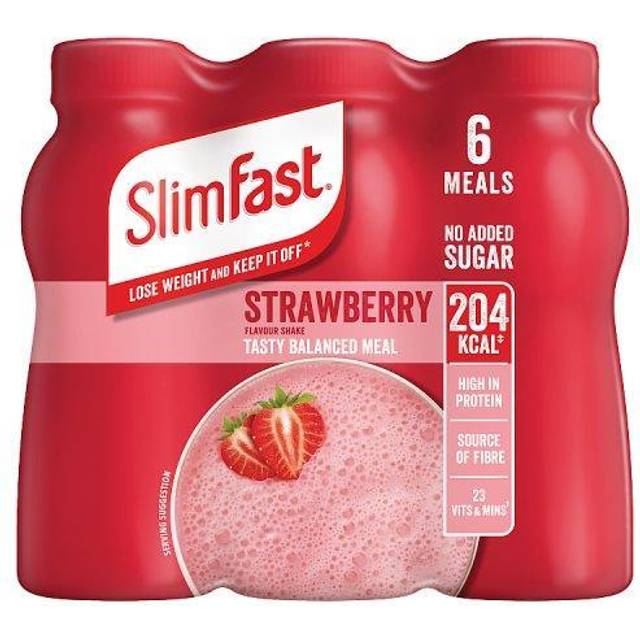 SlimFast 6 Summer Strawberry Flavour Shakes