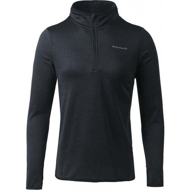 Endurance Womens Vironic Waffle Melange 1/2 Zip Size: 44, Colour: Black