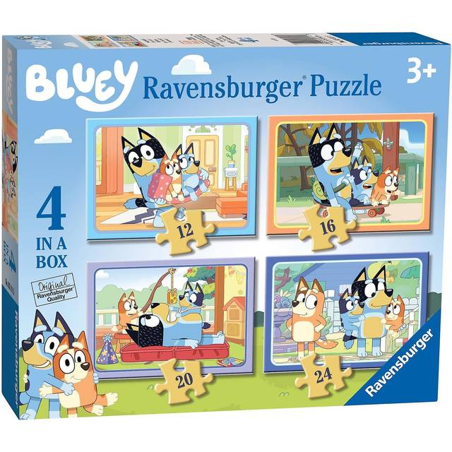 Bluey 4 in a Box Jigsaw Puzzles