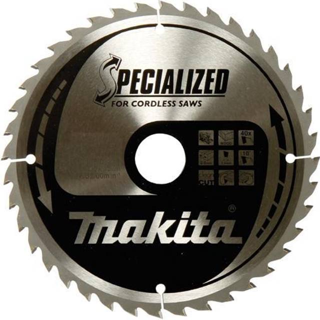 Makita SPECIALIZED Cordless Circular Saw Blade for Wood Cutting 85mm 20T 15mm