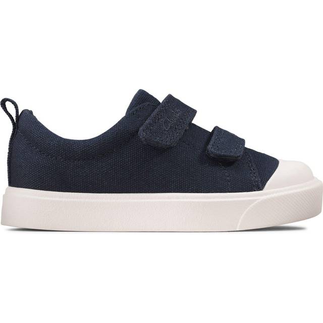 (Navy, UK 5 Infant) Boys Clarks Casual Shoes City Bright - F Fit