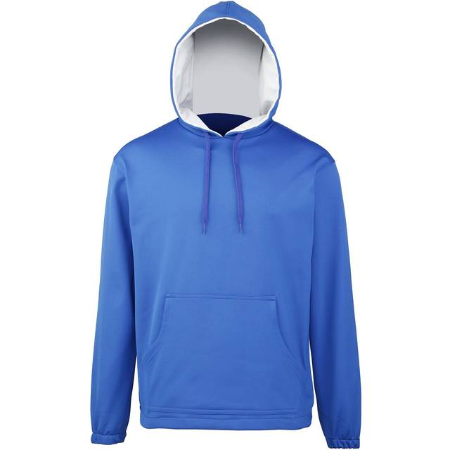 (LY, Royal/Grey) Rhino Kids Boys International Sports Performance Training Hooded Sweatshort Top / Hoodie