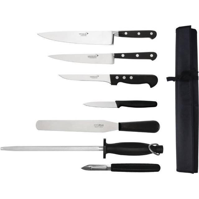 Deglon Sabatier 7 Piece Knife Set and Wallet