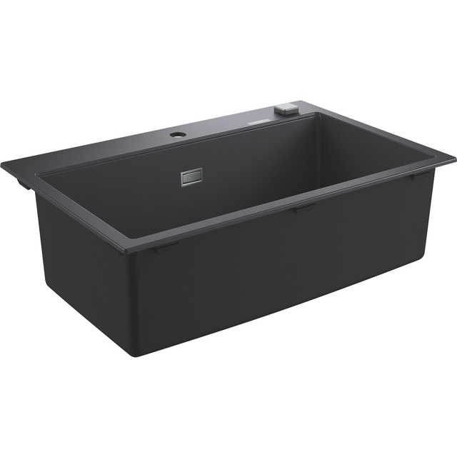 Grohe K700 1.5 Bowl Kitchen Sink with Overflow - Stainless Steel - Stainless steel