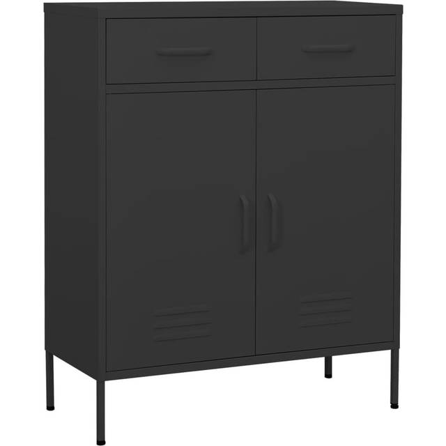 vidaXL Storage Cabinet Anthracite 80X35X101.5 Cm Steel, Grey