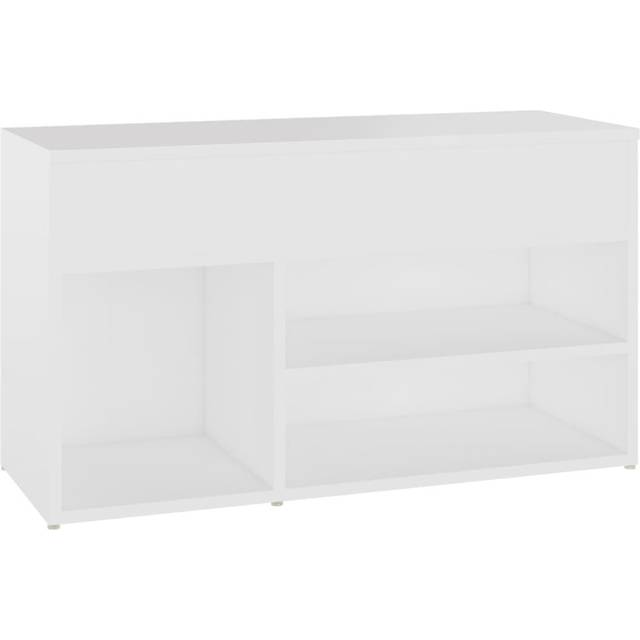 vidaXL Shoe Bench Concrete Grey 80x30x45 cm Engineered Wood