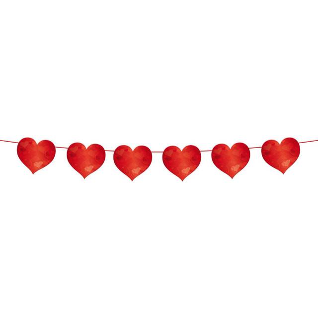 Bunting Heart Shaped - Flag Party 10 Just Married 6m Decorations -  bunting heart flag party 10 shaped just married 6m decorations