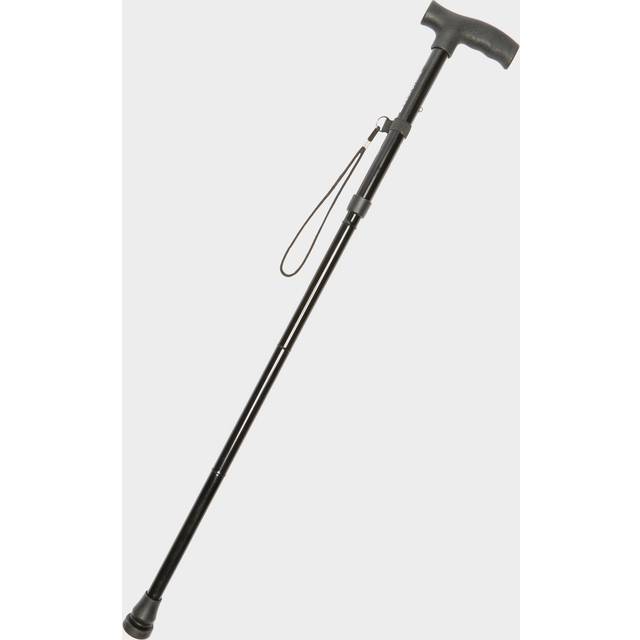 Collapsible Walking Stick, Black - One Size