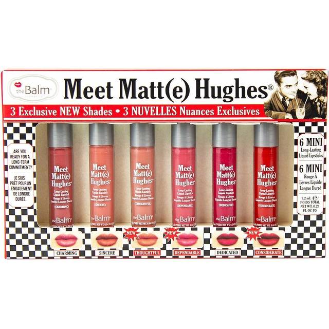 TheBalm Lips Lipstick MeetMatteHughes Vol.14 Long Lasting Liquid Lipsticks Charming 1.2 ml Sincere 1.2 ml Thoughful 1.2 ml Dependable 1.2 ml Dedicated 1.2 ml Considerate 1.2 ml 1 Stk