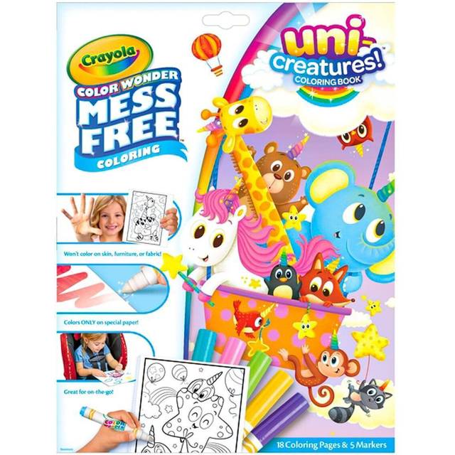 Crayola Colour Wonder Unicreatures Mess Free Coloring Pages & Markers