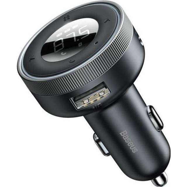 Baseus FM Transmitter Car Bluetooth 5.0 Music Adapter 3.4A Dual USB Car Charger MP3 Player Radio FM