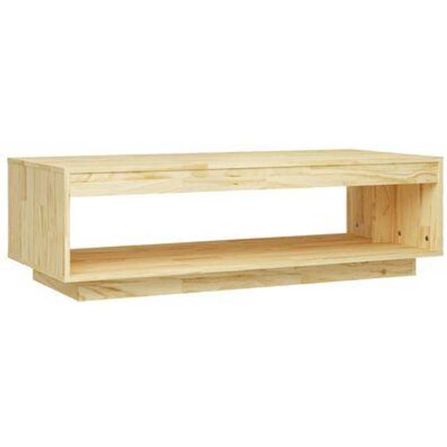 vidaXL Coffee Table 110x50x33.5 cm Solid Pinewood - Brown