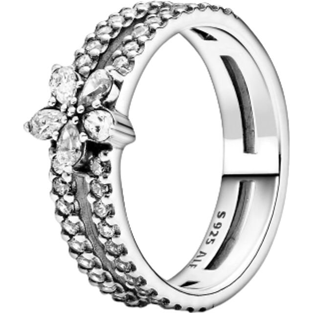 PANDORA - Glittrande Snöflinga Dubbel Ring