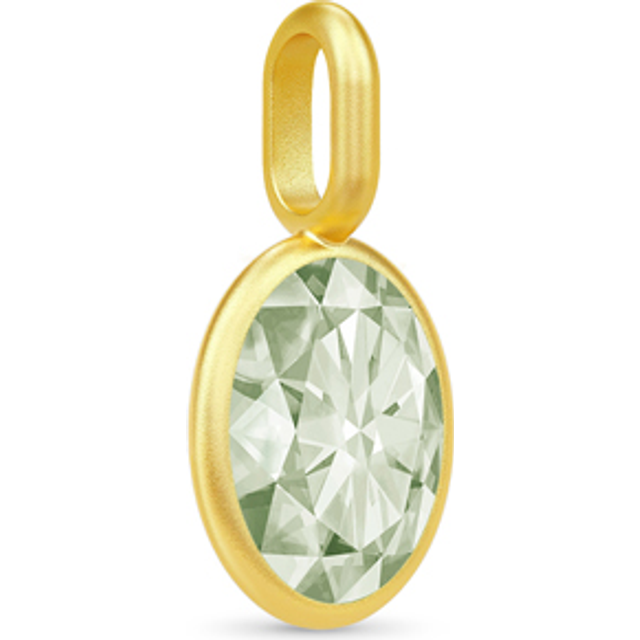 Julie Sandlau Callas Hängsmycke 22 kt. Guldpläterad Silver PD229GDGRATQ - Dam - 925 Sterling Silver - Gold/Green