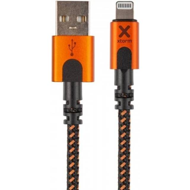 Xtorm Xtreme Black and Orange USB to Lightning Cable 1.5m - 1 x 1 x 150cm