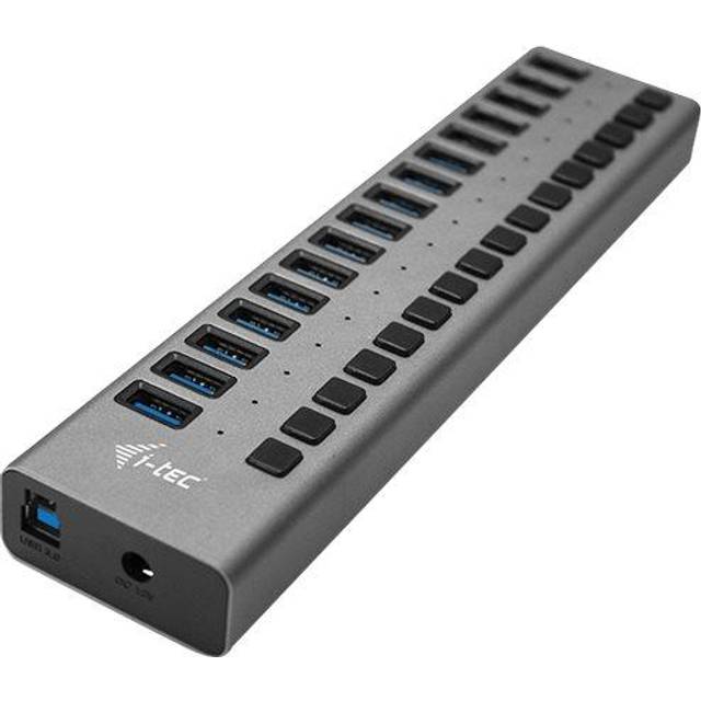i-tec USB 3.0-laddning HUB 16-port med extern nätadapter 90 W – 16 x USB-laddningsport