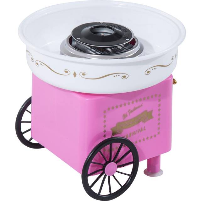 HOMCOM Retro Electric Candy Floss Maker 450W Hot Pink