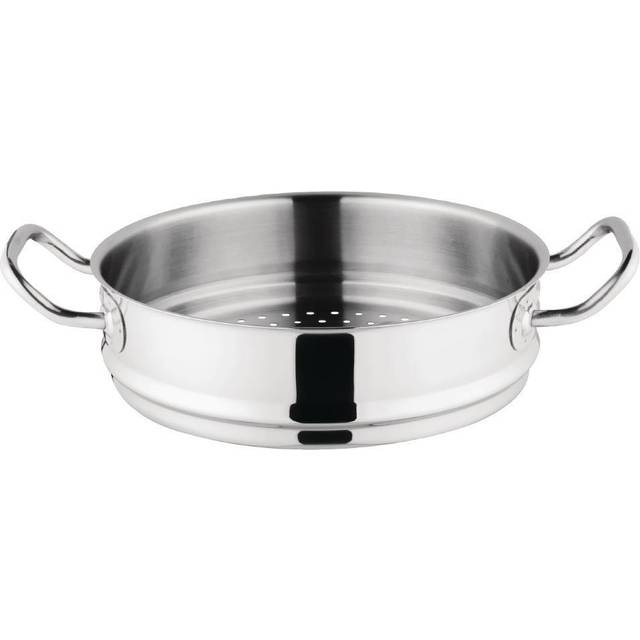 Vogue Stainless Steel & Aluminium Tri-Wall Steamer 28cm
