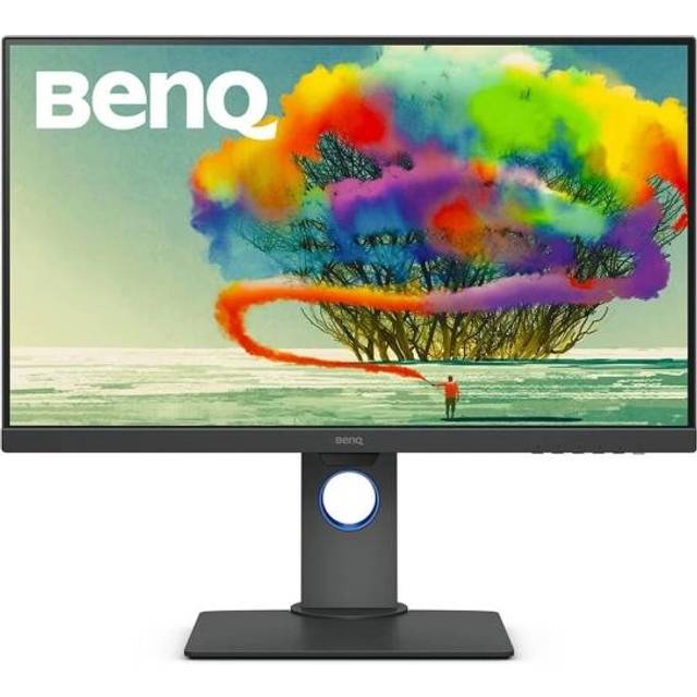 BenQ PD2705U Grafikerskärm (AQCOLOR teknik, 27 tum, 4K UHD, IPS, P3-färgutrymme, USB-C-laddning, DP/HDMI, KVM, hårdvara kalibrerad, höjdjusterbar), Mackompatibel