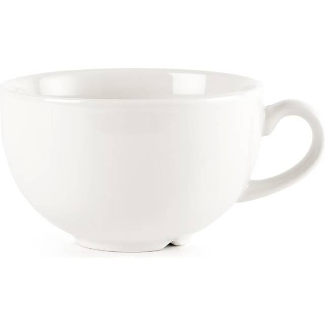 Churchill Plain Whiteware Cappuccino Cups 340ml (Pack of 24)