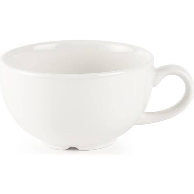 Churchill Plain Whiteware Cappuccino Cups 227ml (Pack of 24)