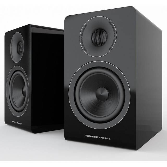 Acoustic Energy AE300 Speakers Real Walnut Wood Veneer