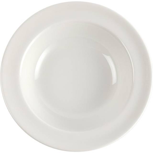 Churchill Plain Whiteware Pasta Plates 280mm (Pack of 12)